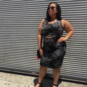 Fashion to Figure Cut out leaf dress